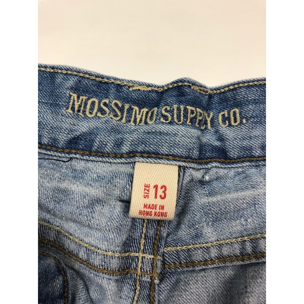 Mossimo Supply Co Juniors 13 cropped Light Wash Denim Jeans - Picture 3 of 5